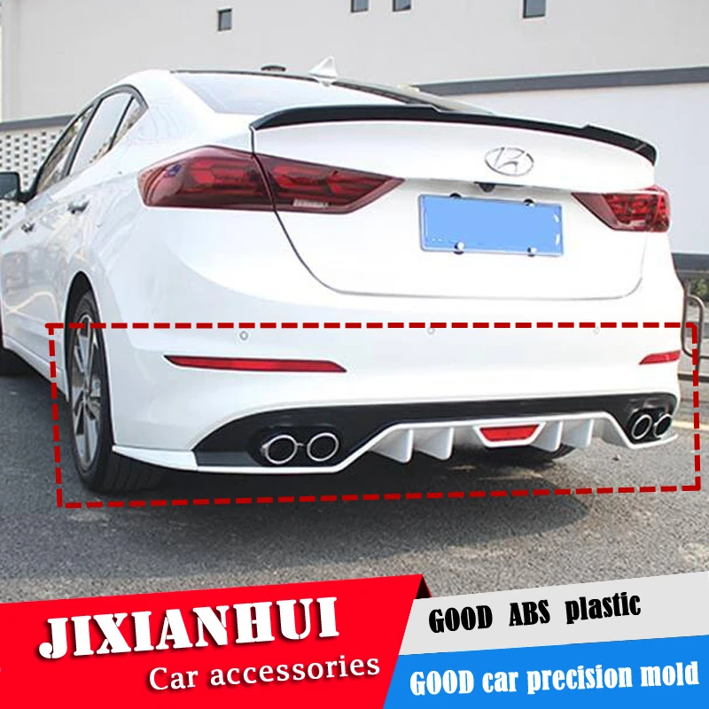 For Hyundai ELANTRA Body Kit Spoiler 20162018 For ELANTRA ABS Rear Lip