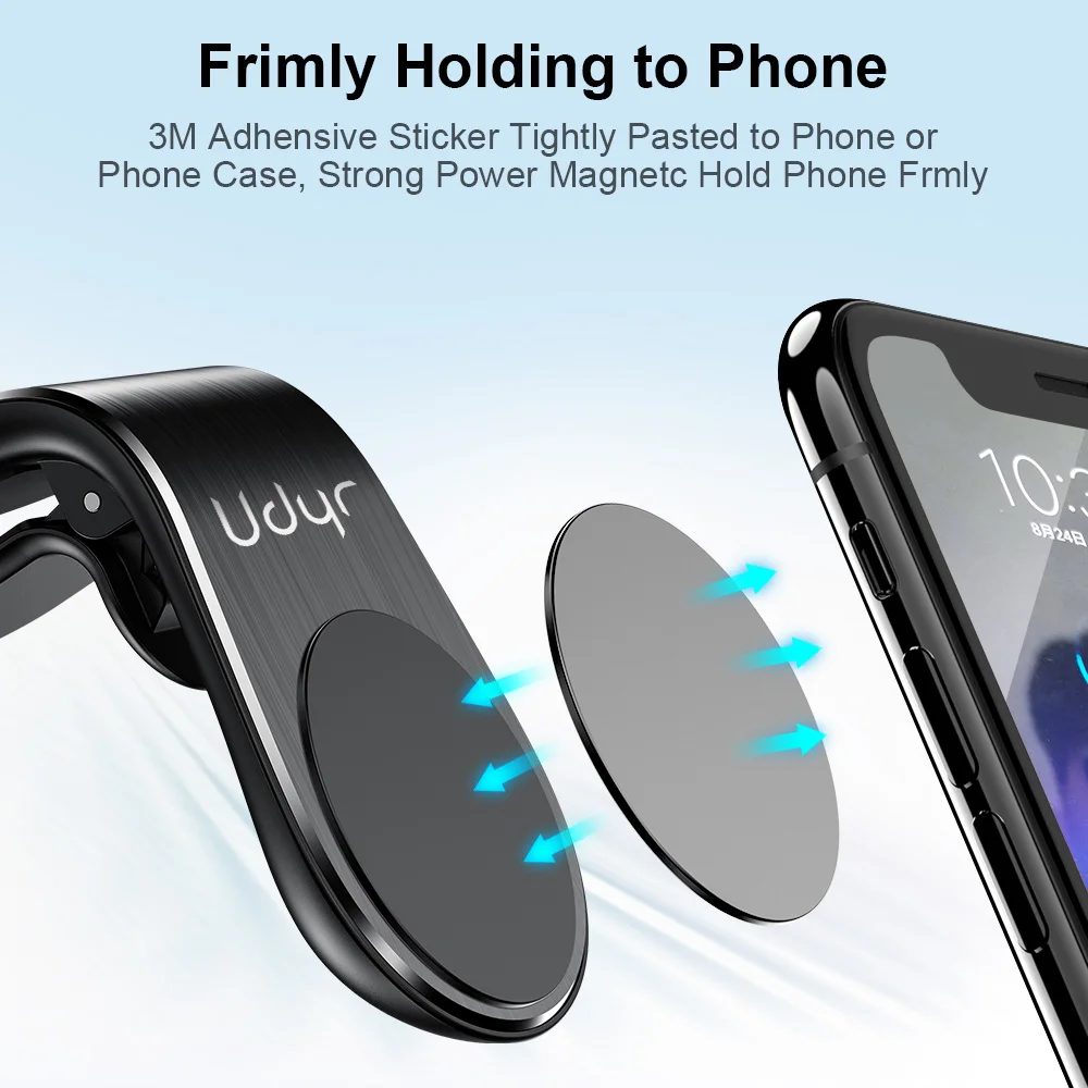 Udyr 360 Металлическая магнитная автомобильная подставка для телефона для iphone, samsung, Xiaomi, автомобильная магнитная подставка на вентиляционное отверстие, автомобильный держатель gps
