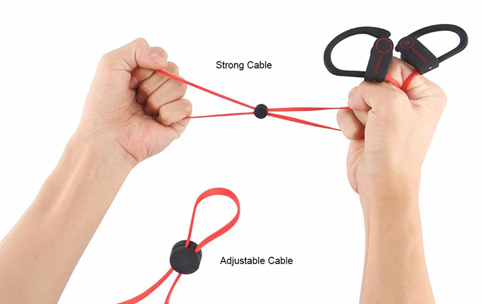 ALANGDUO G6 беспроводные bluetooth-наушники с микрофоном, ушные крючки, спортивные наушники, гарнитура громкой связи для Android и для IOS телефона