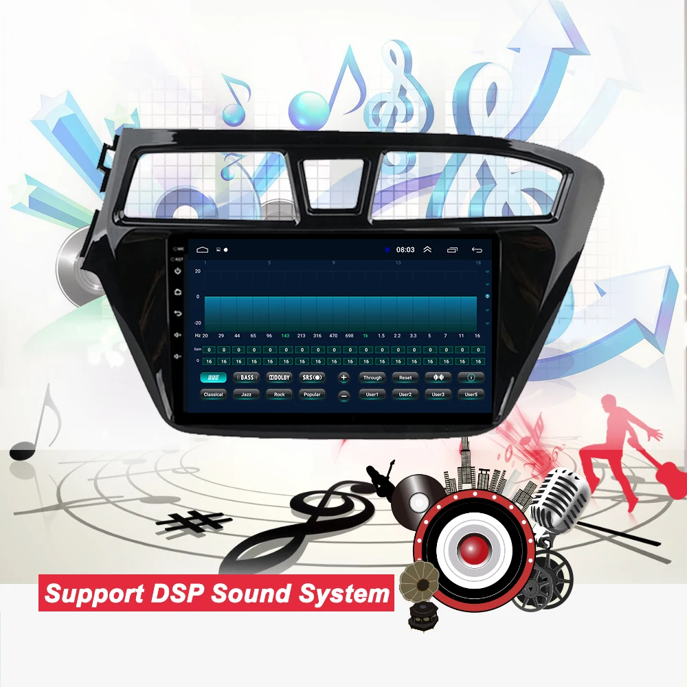 Bonroad 9 дюймов для HYUNDAI i20 мультимедийный стерео автомобильный DVD Радио беспроводной видео gps навигатор плеер с wifi