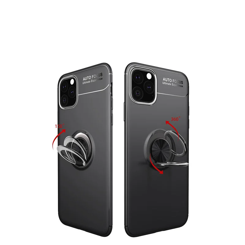 Роскошный мягкий противоударный чехол для iPhone X XS Max XR полное покрытие для iPhone X XS Max XR автомобильный держатель магнитное кольцо-кронштейн чехол s