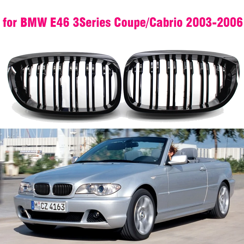 Calandre Noir Mat Pour BMW E46 Coupé