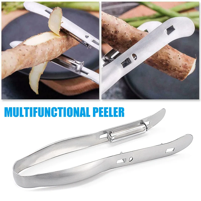 Double-Sided Stainless Steel Vegetable Peeler Easy to Use and Clean Compact Portable SEP99