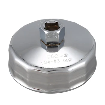 

84mm 14 Flutes Oil Filter Cap Wrench Socket Cup Tool for Vehicle Car