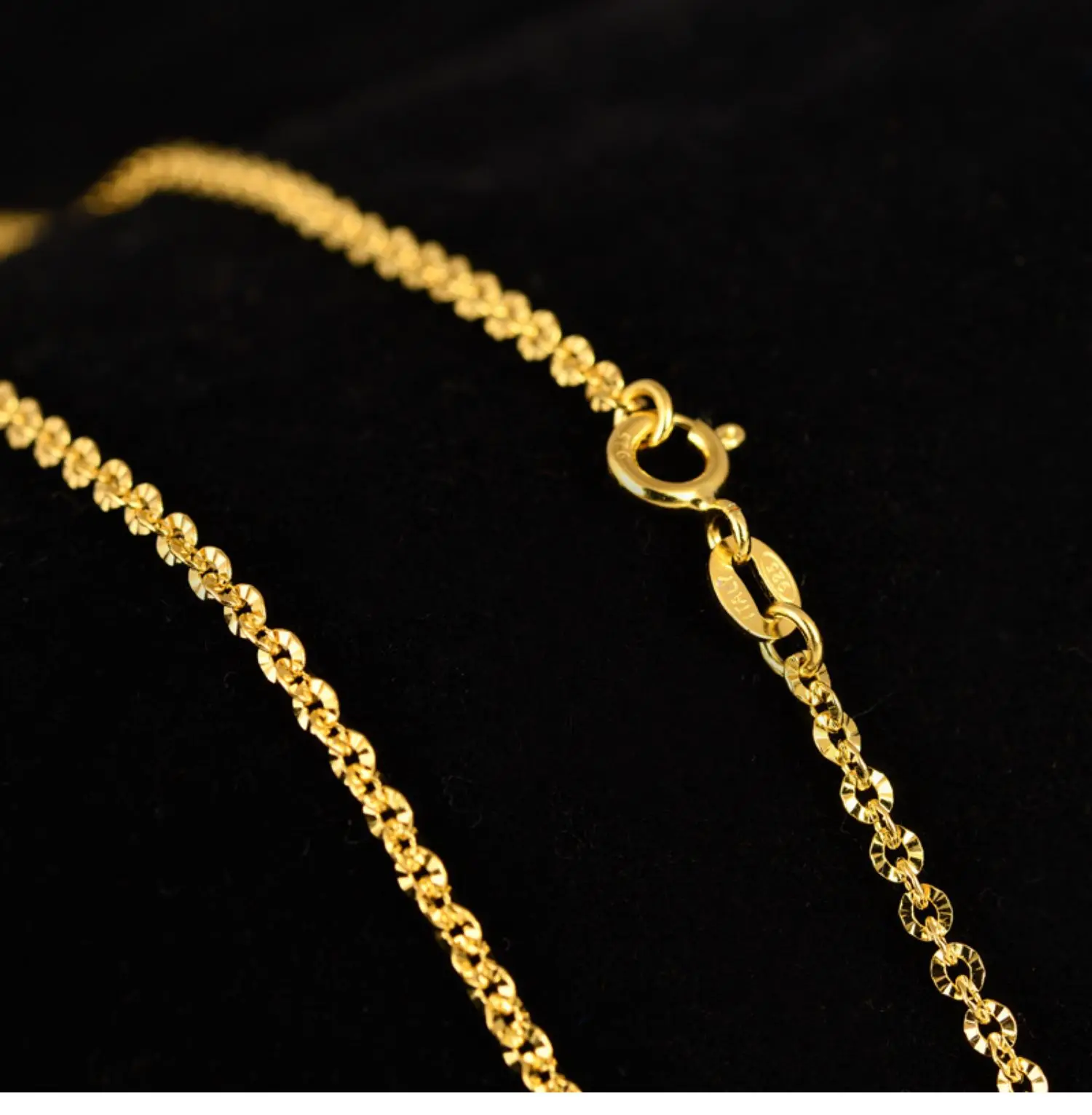 Hff5f216d096243d7ba8772804ffc7d81B 925 Sterling Silver Rose Gold Platinum Color O-chain Long 40, 45, 50, 60, 70, 80cm Wide 2.5, 3mm Shine Necklace Fashion Gift Mallzona