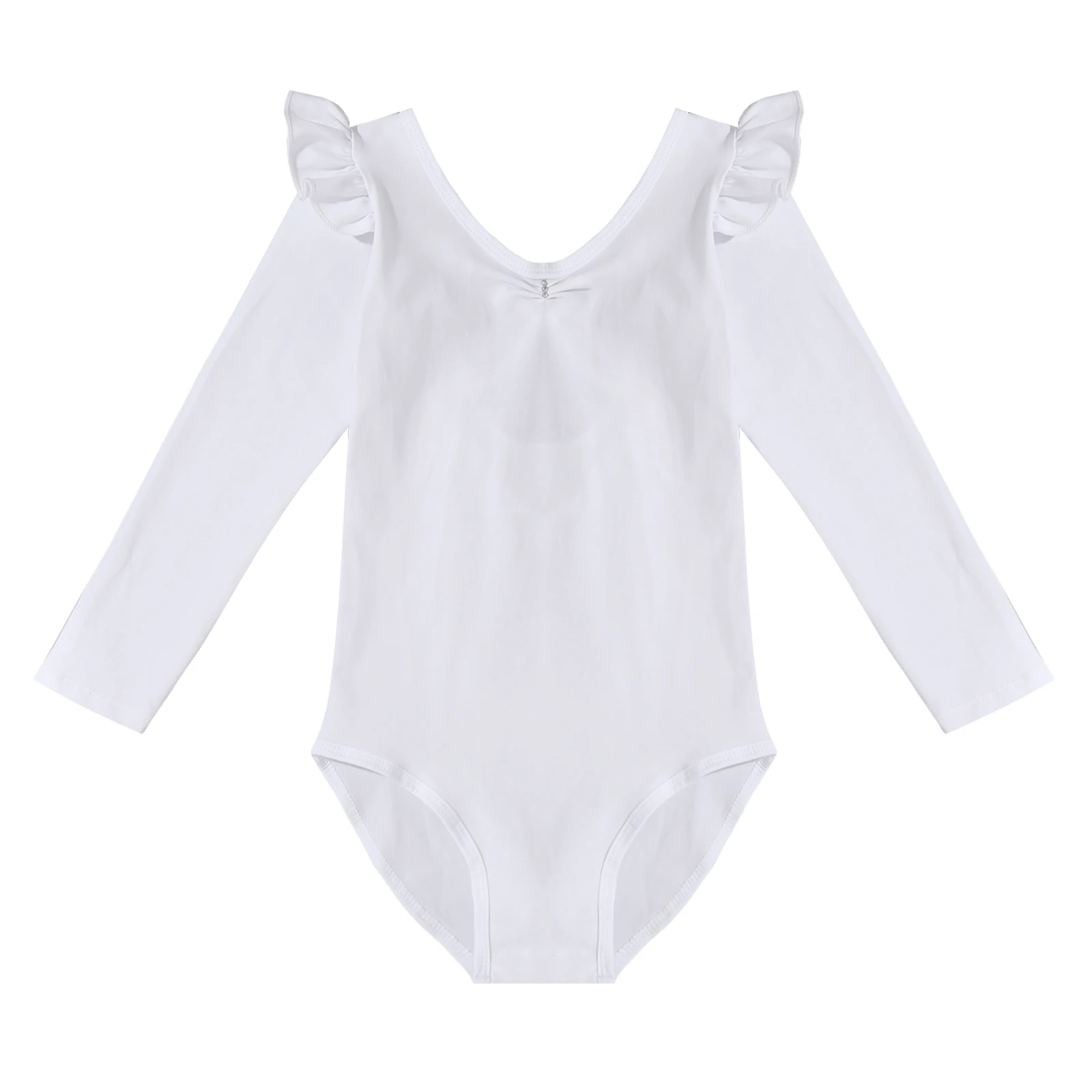 Children Girls Gymnastics Leotards Dancewear Ballerina Dance Clothing Long Sleeve Leotards Bodysuits Kids Ballet Dance Jumpsuit