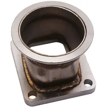 

Turbocharger Adapter Steel Adaptor Turbo charger T4 4 bolts exhaust flangeCompressor Turbine Balanced SS CAR Turbo Adaptor