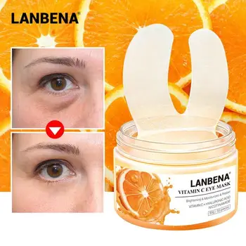 

50 pcs/box VC Eye Mask Acid Eye Patches Reduces Dark Circles Bags Nourish Firming Skin Care Under Eye Care Sleeping Mask