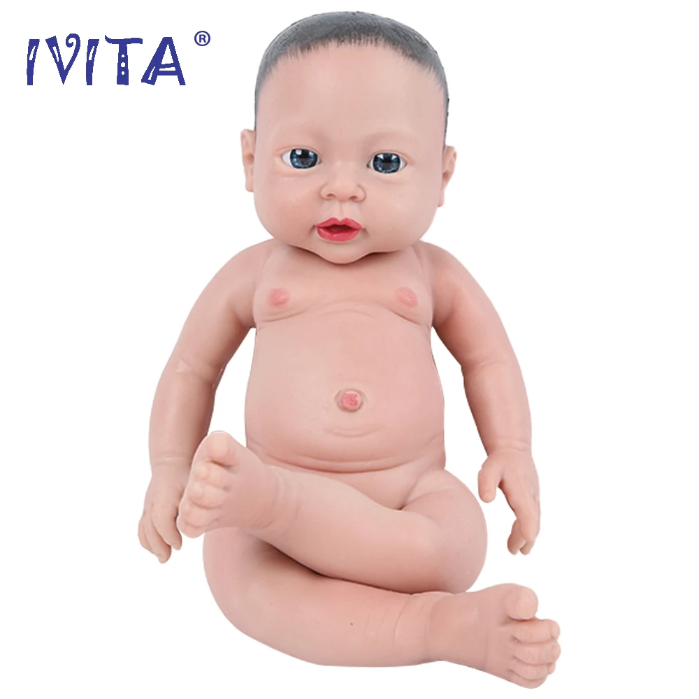 IVITA-Beurre de bébé en silicone pour enfants, corps entier, cheveux  peints, reborn réaliste, jouets de Noël, WG1503H, 41cm, 2000g, 100%