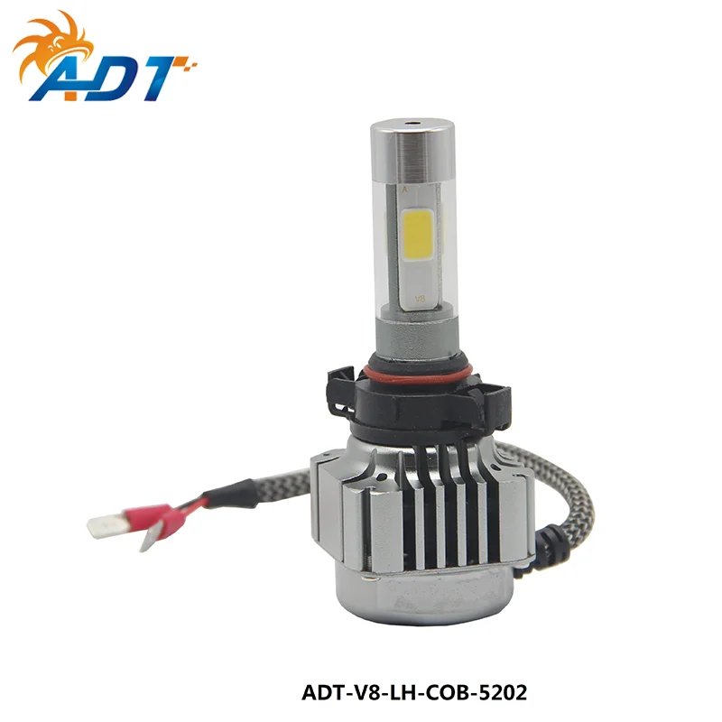 ADT светодиодный фонарь серии V8 модель 9005 9006 5202 H10 H11 H13 9007 однолучевой и дальний/ближний свет для автомобилей 6000K