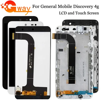 

5.0 inch For General mobile Discovery 4G LCD Display +Touch Screen Digitizer + Frame Assembly Phone Replacement + Tools
