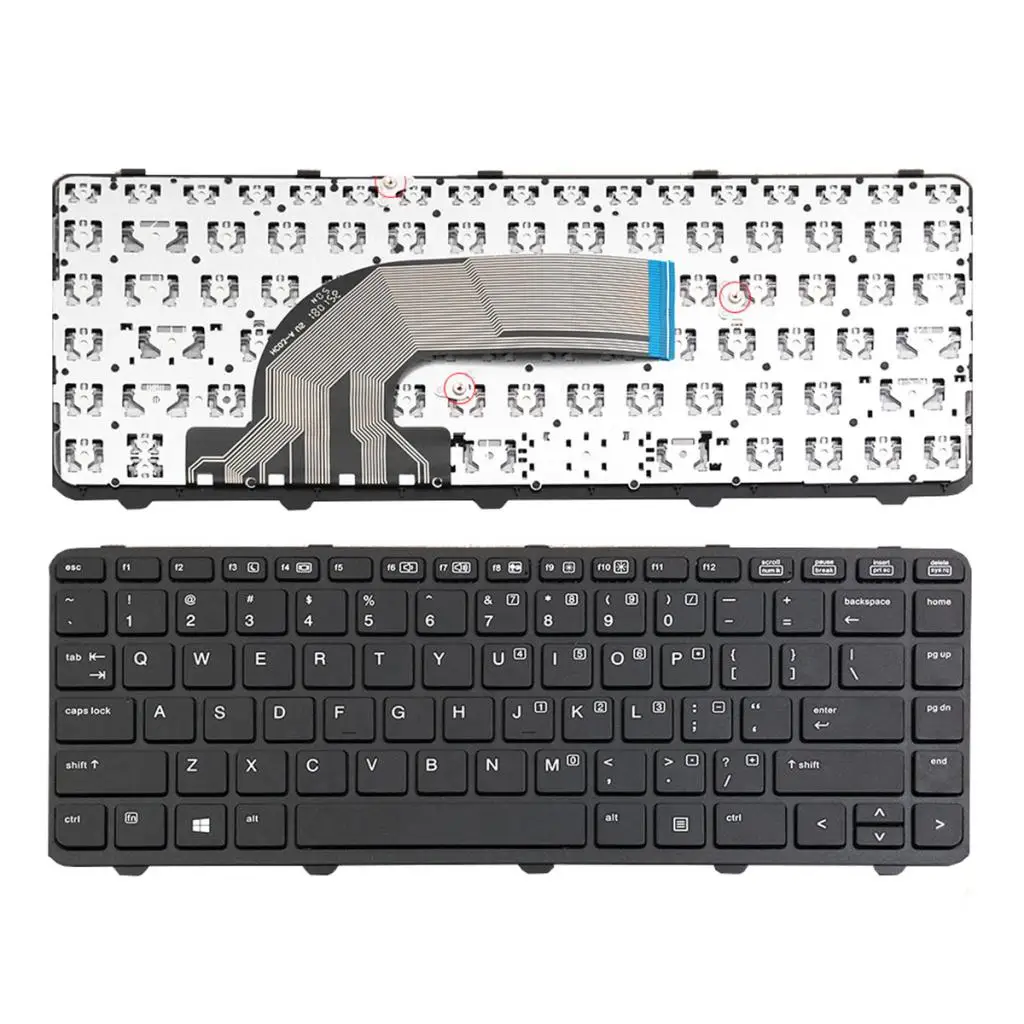 Американский макет сменная Клавиатура для ноутбука с рамкой для hp ProBook 440 G0 440 G1 445 G1 PK1315D1A0 Клавиатура для ноутбука