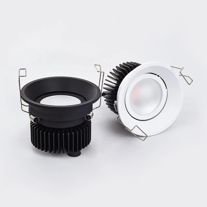 

Embedded Anti-glare Narrow border Led COB Ceiling Recessed downlight AC85-265V 10w 20w LED wall wash light Hotel Villa Lighting