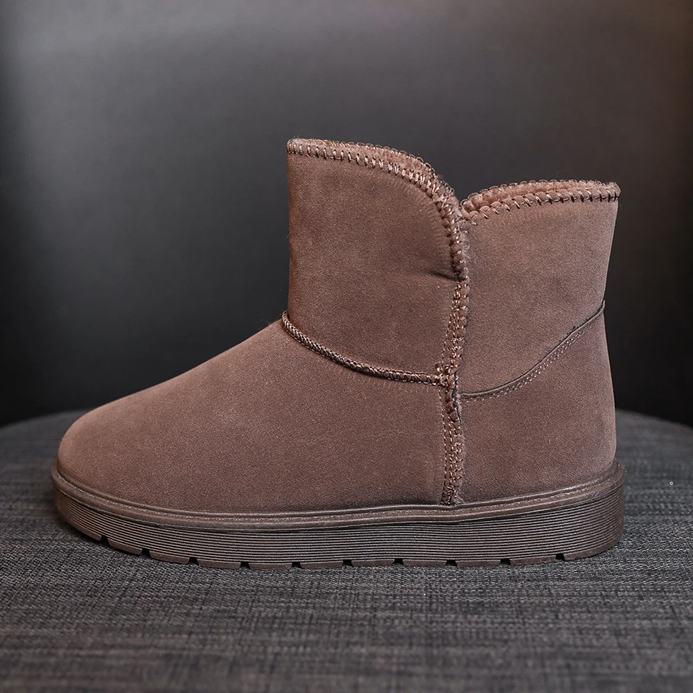Winter New Women Snow Boots New Plush Keep Warm Ankle Non-slip Australia Emu Boots Black
