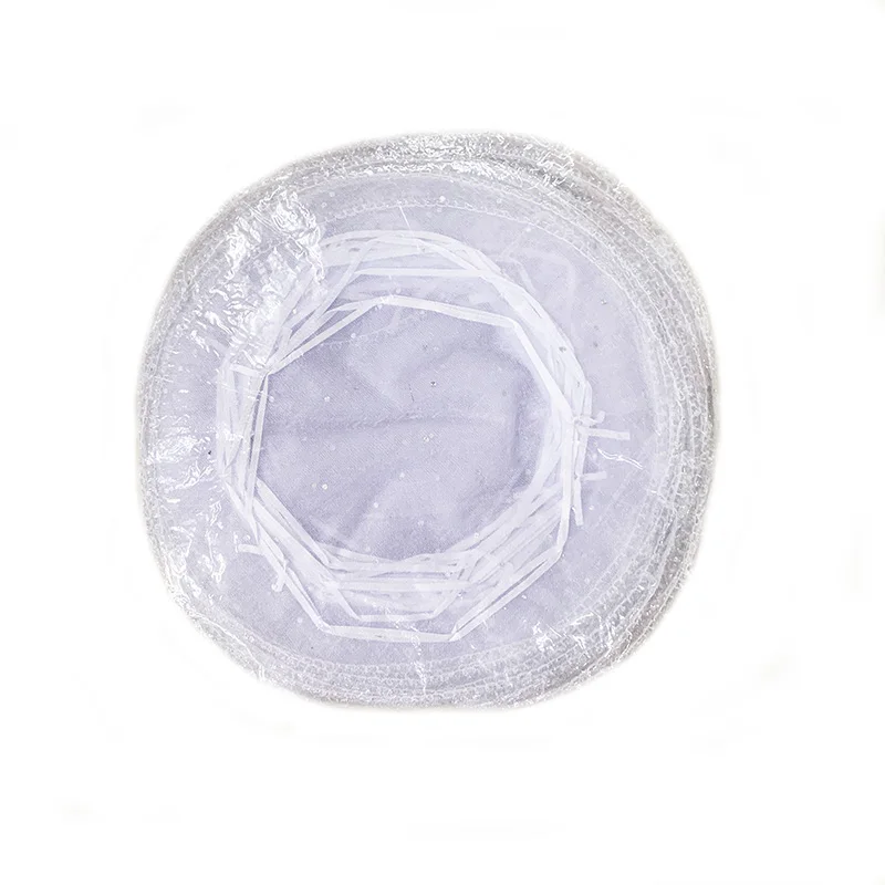 100pcs/lot 26cm Diameter Gauze Bag Round Organza Bag Drawstring Pouch Packaging Bags Wedding Christmas Candy Gift pouches