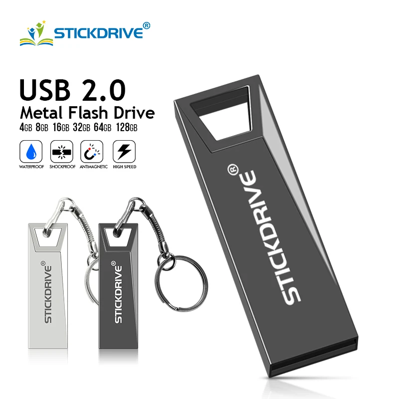 

New usb flash drive 4GB 8GB 16GB memory usb stick pendrive 32GB 64GB 128GB pen flash memory card with keychain free shipping