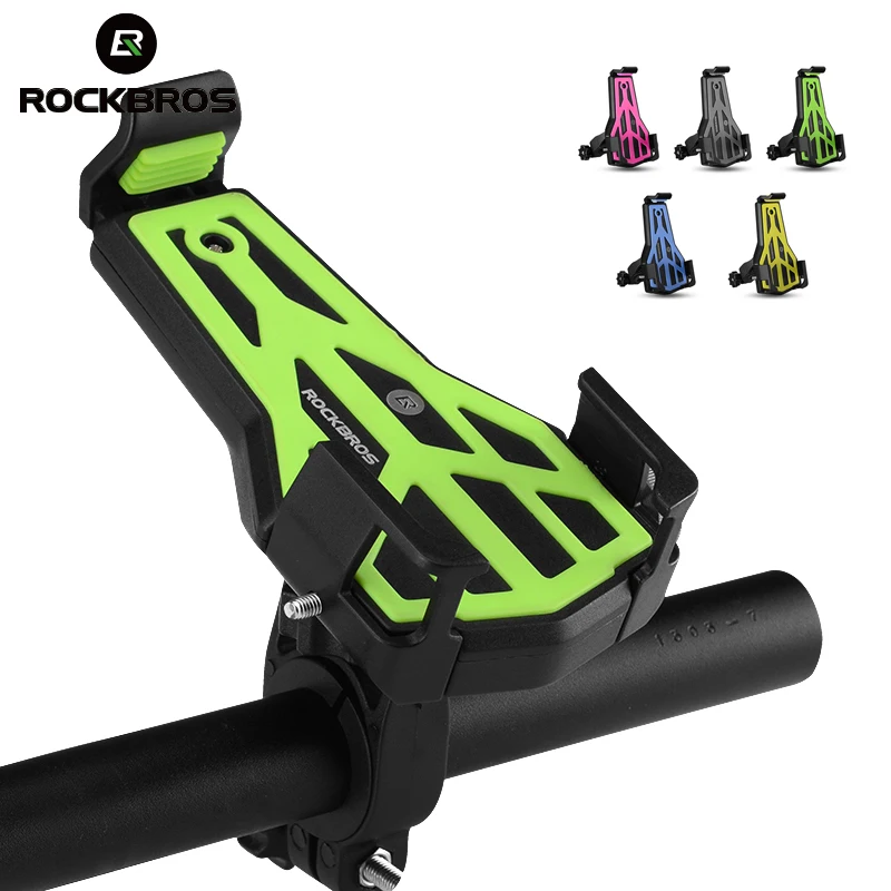 ROCKBROS Cycling Bike Bicycle Phone Stand Bicycle Handlebar Adjustable Cellphone Mount Holder Bracket Universal Bike Accessories