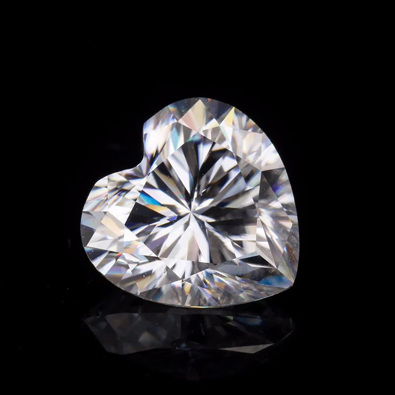Выглядит как алмаз D Цвет Сердце Cut тест posimotive Муассанит 0.3ct 4 мм VVS браслет кольцо серьги юбилей подарок девушке