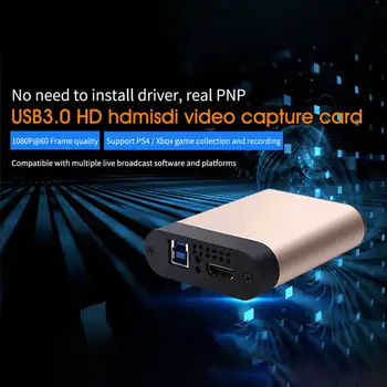 

Recording Video Card HDMI SDI Computer Accessory USB 3.0 Grabber Game Broadcast Live Stream HD Drive Free Dongle