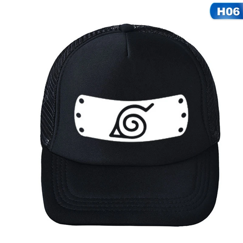 6 Аниме Наруто Учиха шапка для косплея Akatsuki вышивка Snapback Регулируемая весна лето женские мужские спортивные аксессуары - Цвет: 6