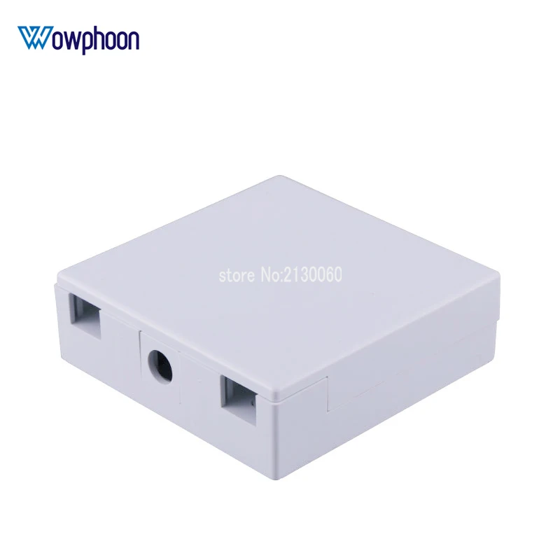 

ftth fiber desktop type fiber protection box 2 ports ABS material 2 fiber ports + 1 cable port fiber optic cable terminal box