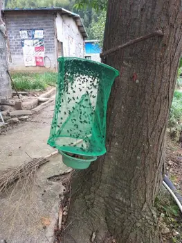 

Hot sale Pest Control Reusable Hanging Fly Catcher Killer Flies Flytrap Zapper Cage Net Trap Garden Home Yard Supplies