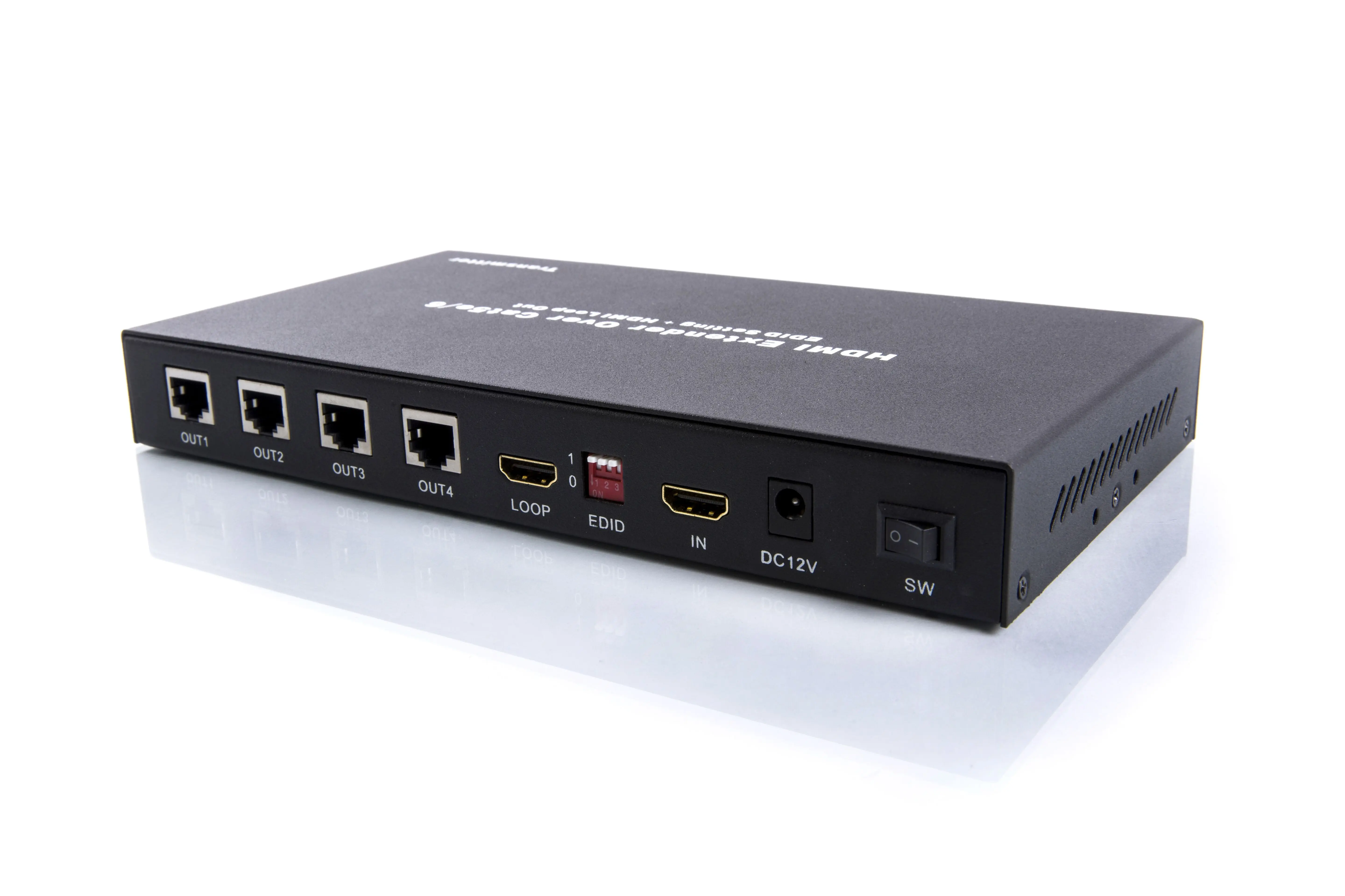 HDMI сплиттер удлинитель, 1080p 3D 1x2 2 порта HDMI удлинитель сплиттер 165Ft/50 м по CAT5e/CAT6/CAT7 HDMI сетевой кабель сплиттер