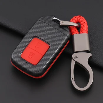 

Carbon Fiber+silica key case for car For Honda Accord Civic 10th Gen JADE VEZEL CRIDER CRV 360 Degree car accessories car new