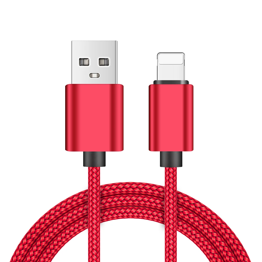 Высокое качество Быстрая зарядка для lightning micro type c usb кабель передачи данных для телефона планшета ручной работы 3M анти электричества - Цвет: Red
