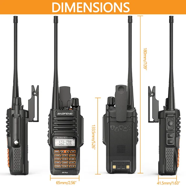 AGPTEK BAOFENG uv9r plus waterproof walkie talkie Long Range dual