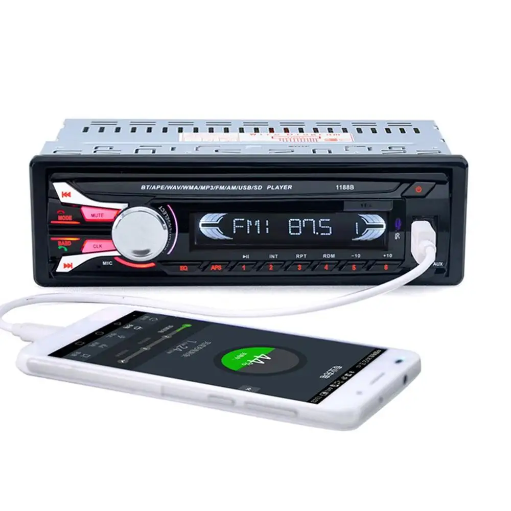 Автомобильный беспроводной Mp3 Автомобильный Mp3 плеер карта машина Usb флеш-накопитель беспроводной автомобильный аудио 1188B Fm радио карта Машина