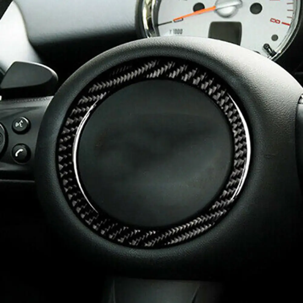 Отделка Руля из углеродного волокна для мини для Cooper R55 R56 R60 2007-2013 отделка рулевого кольца из углеродного волокна