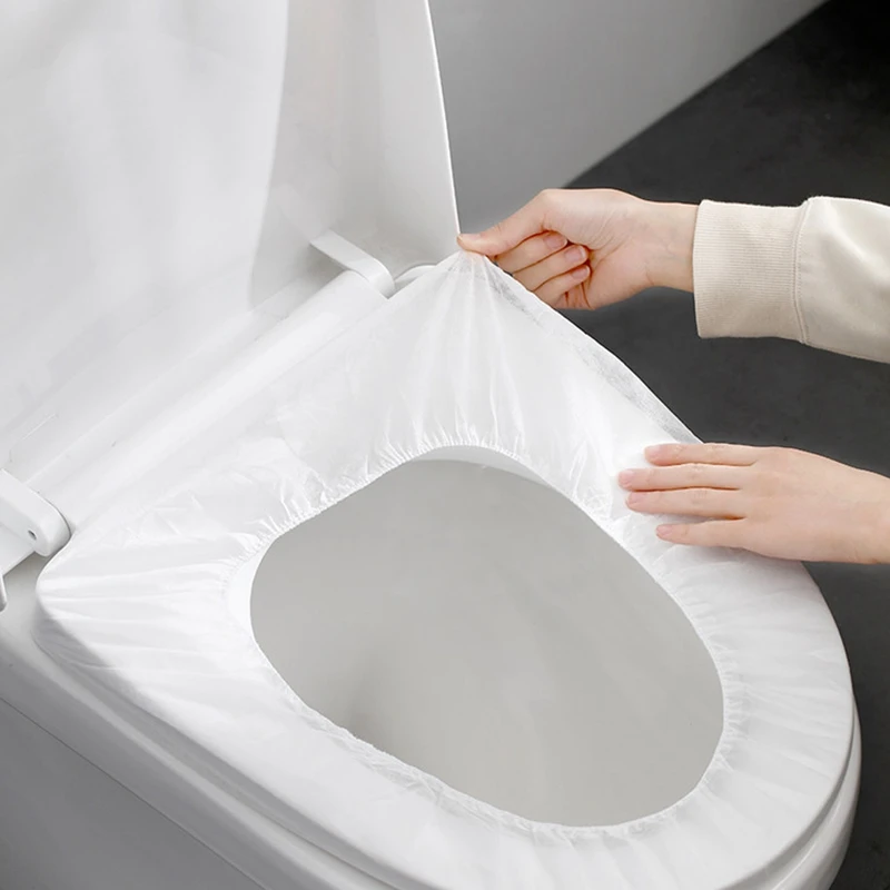 Toilet Seat Cover Toilet Mat 5/10pcs Disposable WC Toilet Mat Biodegradable Travel Camping Hotel Paper Pad Bathroom Accessories