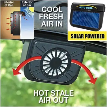 

Radiator Fan Automobile Fan Solar Power Car Cool Fan Cooler Ventilation System Exhaust Heat Fan