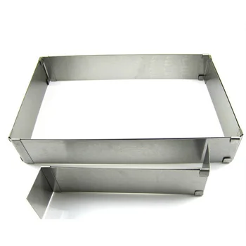

Mousse Oven Baking Tray Bakeware Plate Dish Adjustable Cake Mold Bread DIY Accessories Stainless Steel