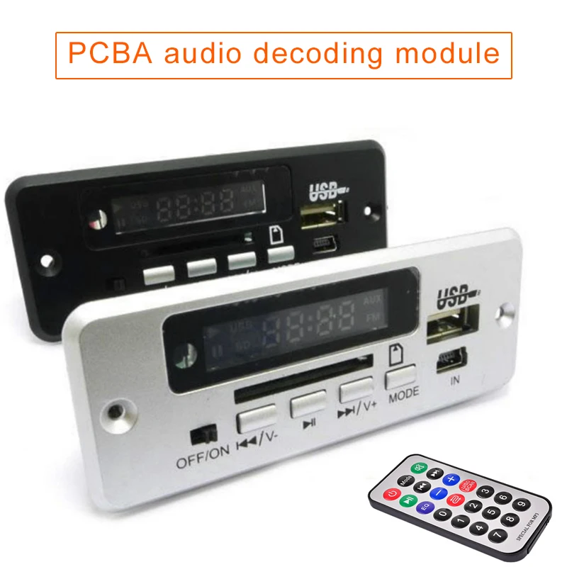 Плата модуля декодирования аудио PCBA MP3 Bluetooth декодирование с пультом дистанционного управления ING-SHIPPING