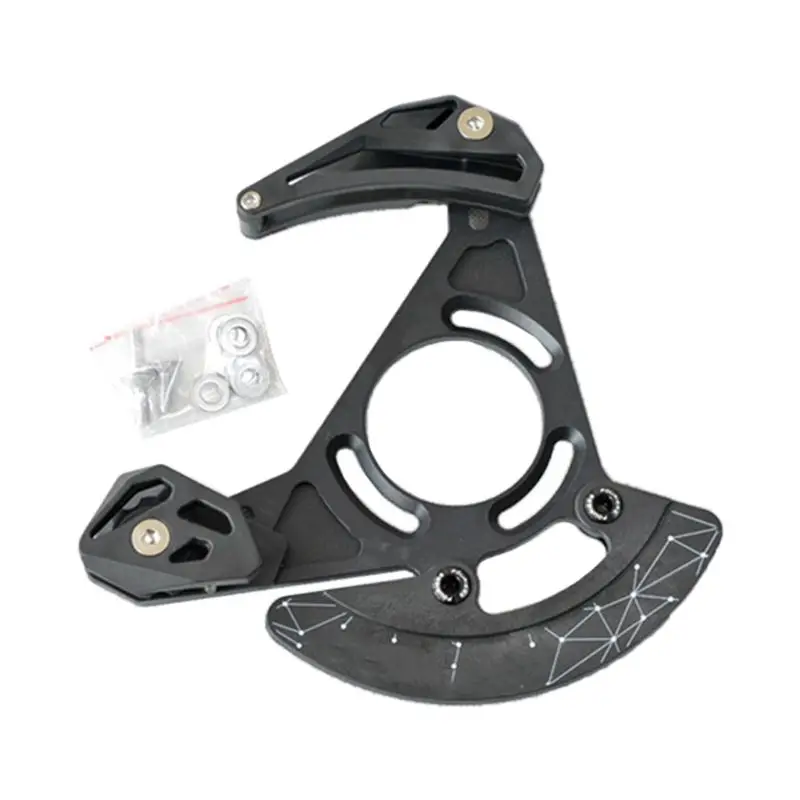QILEJVS Mountain Bike Downhill Chain Guide DH Bash Guards Device Single Speed ISCG05