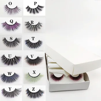 

20Pairs Colorful 3D Natural Faux Mink Eyelashes Long Thick Lash Fluffy False Eyelash Extensions Makeup Handmade Soft Wholesales