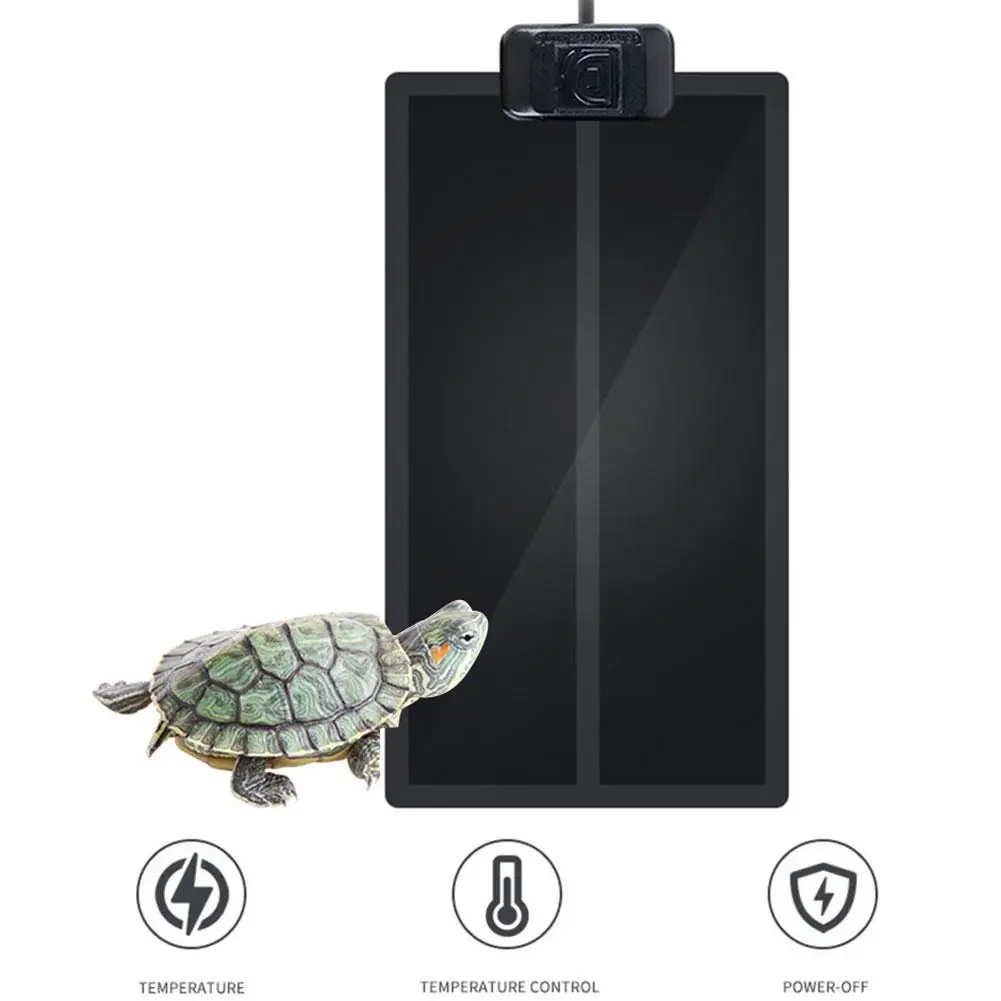 

Reptile Heating Pad Adjustable Heated Mat Safe Terrarium Heater For Reptiles Turtle Snakes Heating Cushion