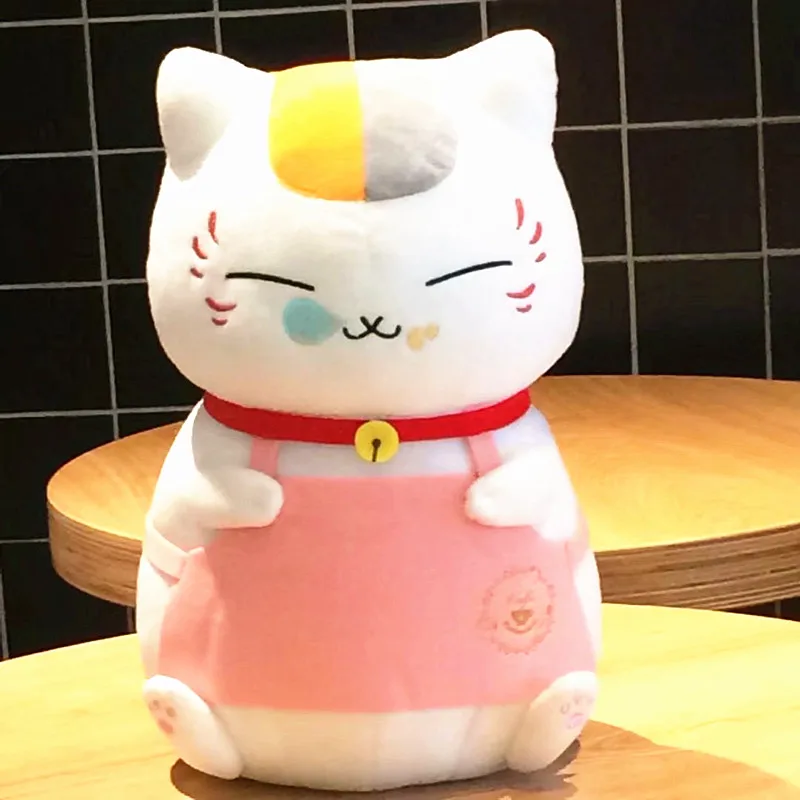 

Original Natsume Yuujinchou Nyanko Sensei Cat Apron Plush Toy Cute Animal Cat Soft Stuffed Doll Kids Gift 30cm