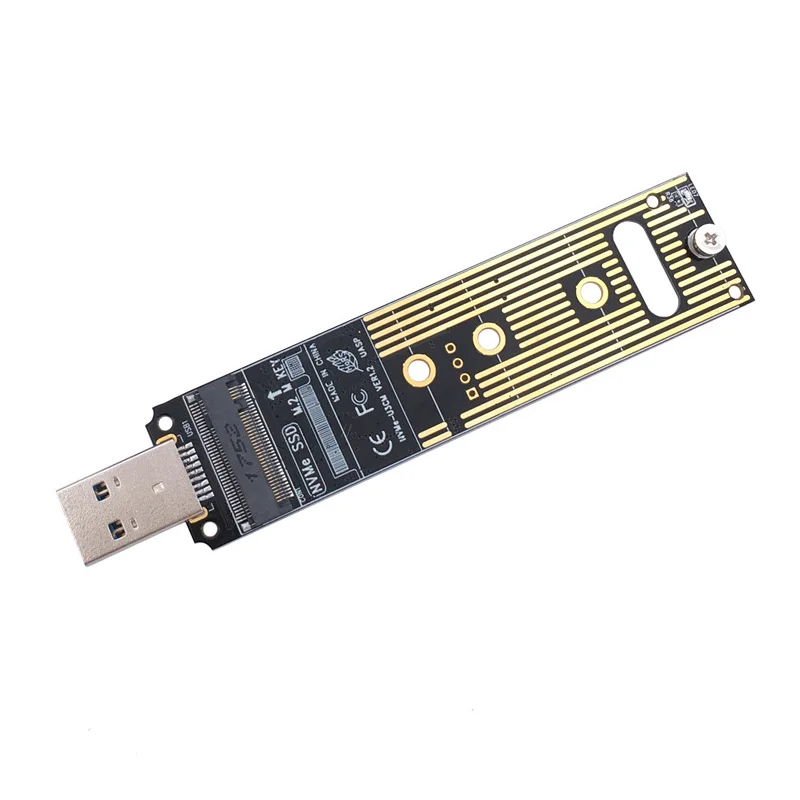 Черный H1111Z HDD корпус NVME M.2 SSD чехол/корпус M.2 USB адаптер SSD M2 SSD коробка USB3.1 type-A для PCI-E M.2 NVME Корпус для мобильного жесткого диска - Цвет: Черный