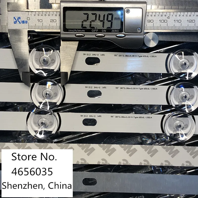 10 pcs/Lot  100% new LED Strip Bar LG 55LF652V 55LB630V 55LB650V LC550DUH FG 55LF5610 55LF580V 55LF5800 55LB630V 55LB6300