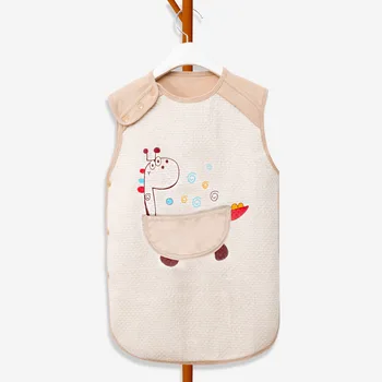 

Colored Cotton Warm Baby Sleeping Bag For Newborn Infants Organic Vest Sleeveless Baby Sleeping Bag For Stroller