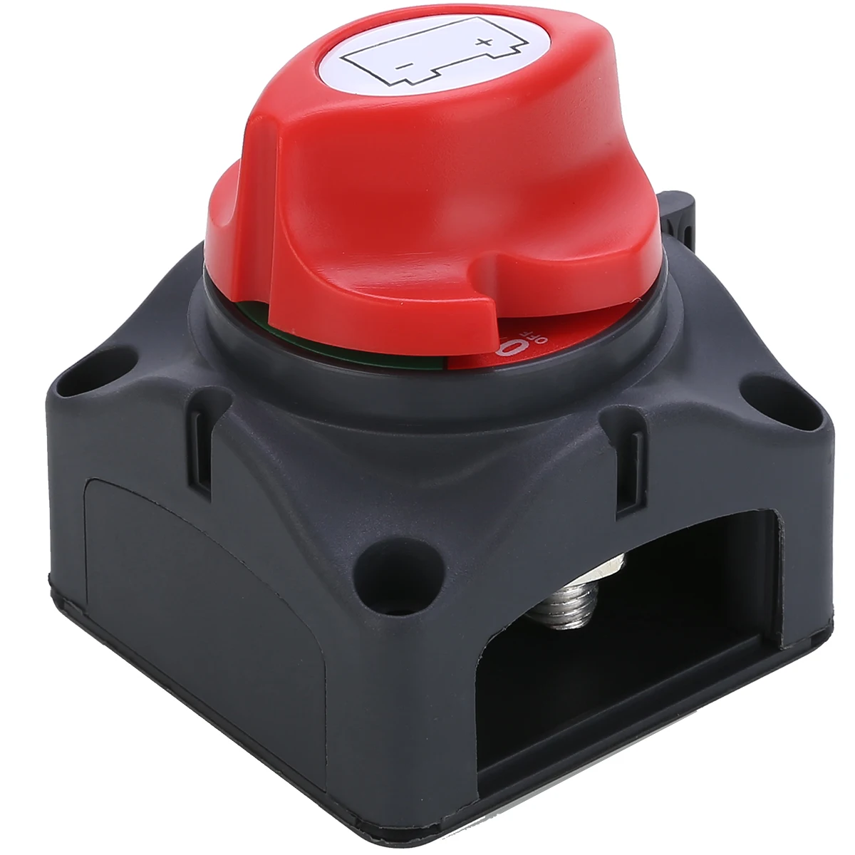 1pc Durable 600A Car Battery Isolator Main Switch Emergency Stop Pole Separator Switch for RV Boat Winch Power Cables 68*68*74mm