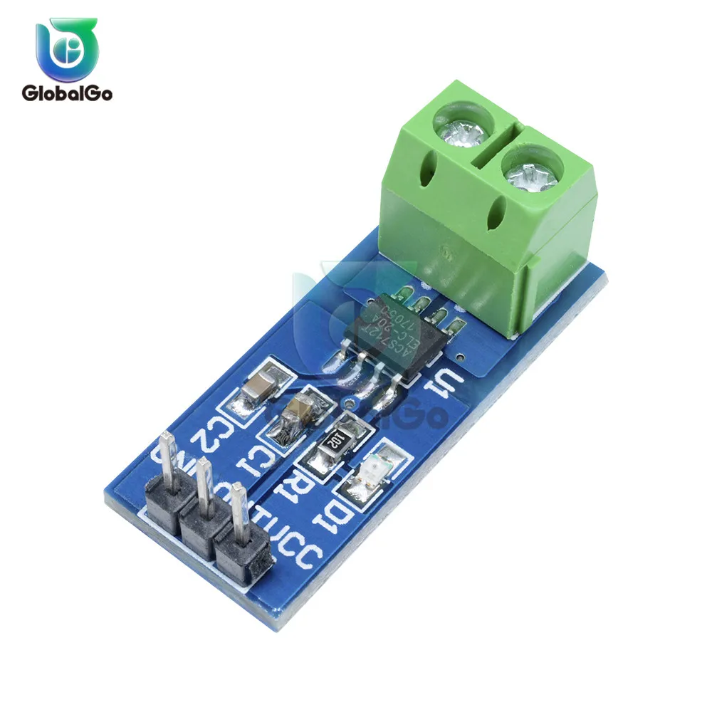 ACS712 5A 20A 30A Диапазон тока сенсор модуль ACS712 модуль для Arduino 5A 20A 30A измеритель тока
