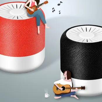 

1 Set Mini Wireless Audio Receiver Bluetooth Small Speaker Portable Wireless Small Audio Fabric Wireless portable speaker Gift