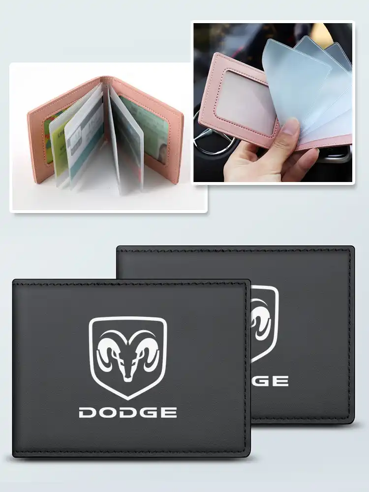 auto driver license cover pu leather car driving documents case credit card holder for dodge journey ram 1500 challenger caliber car stickers aliexpress auto driver license cover