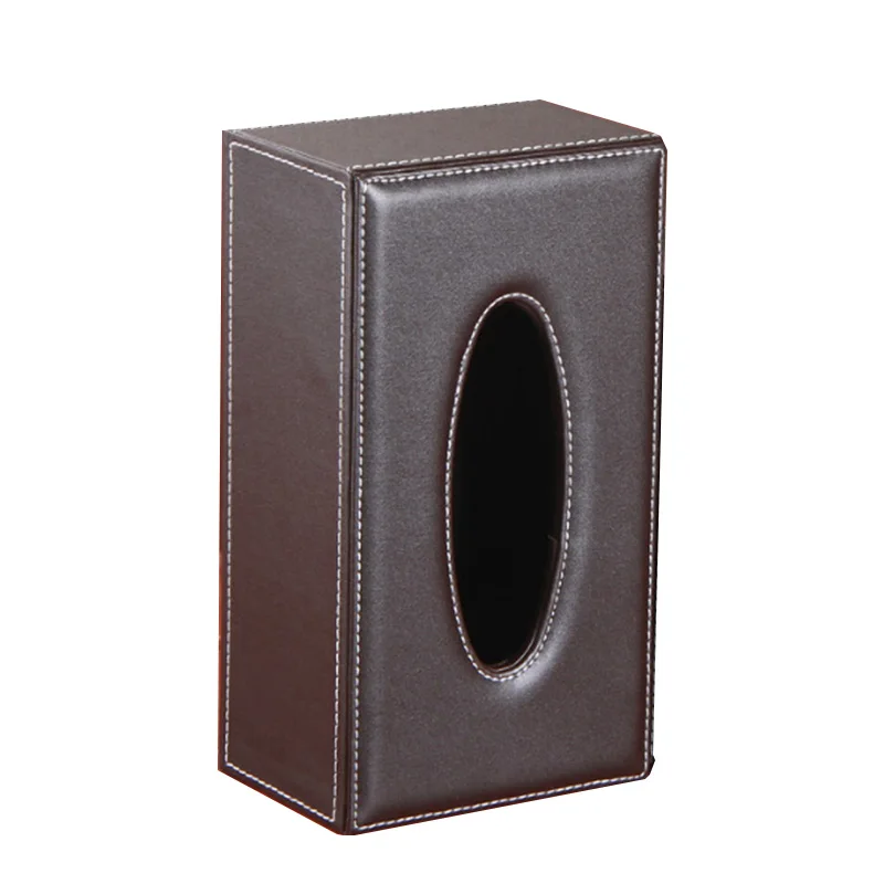 

Stylish Rectangle Faux Leather Tissue Box Case Container Paper Napkin Holder Case Cover For Home Living Room Car High Quality