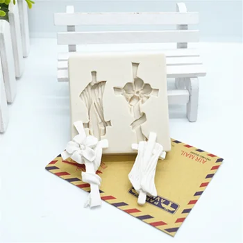 

3D Cross Silicone Resin Molds Lace Fondant Mold Cake Decorating Tools Pastry Kitchen Baking Accessories FTM991