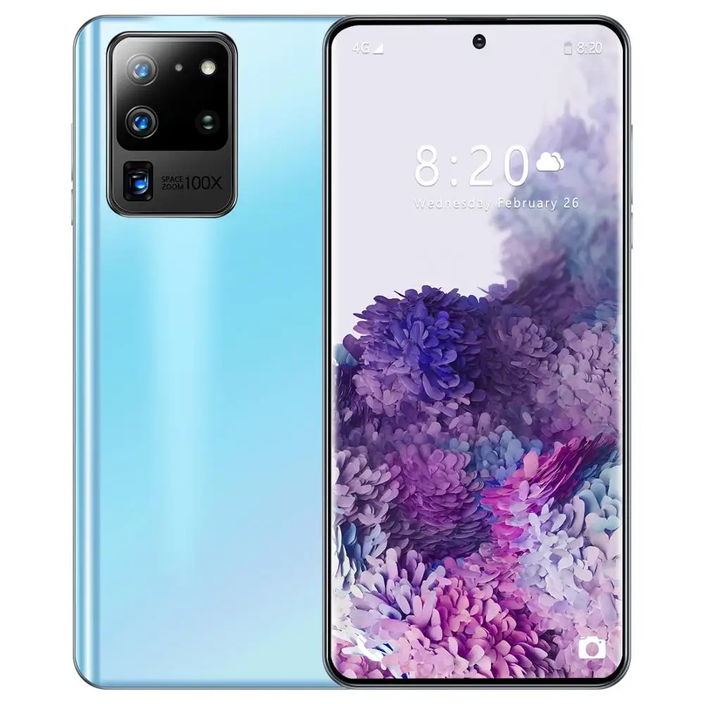 US $114.19 Hot Sell Gala S20 4G5G Smart Phone Network 8GB RAM 128GB ROM Octa Newest Core Cellphone 4 Camera Snapdragon 855 S20U